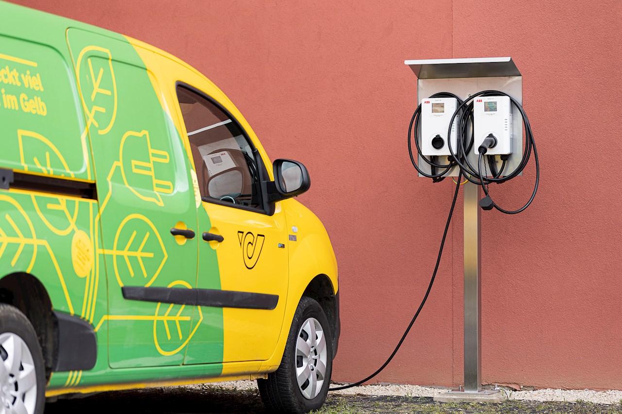 sterreichische Post 韋爾斯配送中心的 Terra AC-Wallbox(圖片來源:dualpixel.photography)